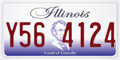 IL license plate Y564124