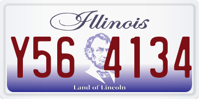IL license plate Y564134
