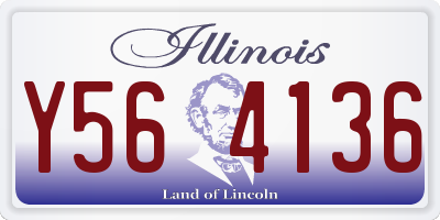 IL license plate Y564136