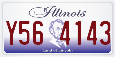IL license plate Y564143