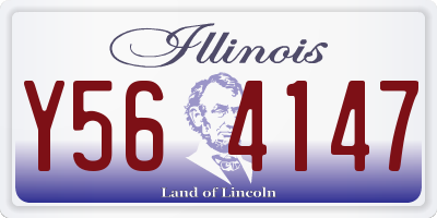 IL license plate Y564147