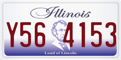 IL license plate Y564153