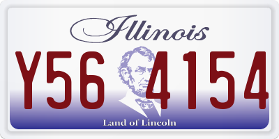 IL license plate Y564154