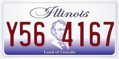 IL license plate Y564167