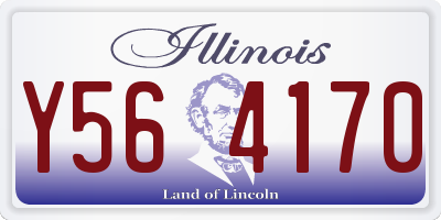 IL license plate Y564170