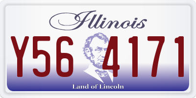 IL license plate Y564171