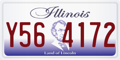 IL license plate Y564172