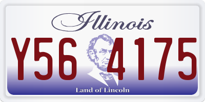 IL license plate Y564175