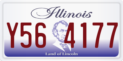IL license plate Y564177