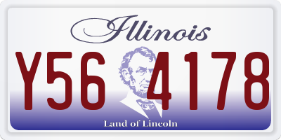 IL license plate Y564178