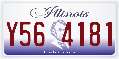 IL license plate Y564181