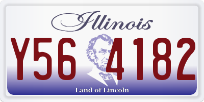 IL license plate Y564182