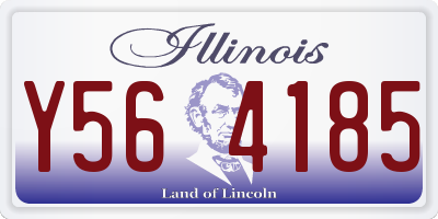 IL license plate Y564185