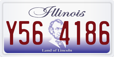 IL license plate Y564186