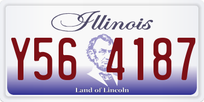 IL license plate Y564187