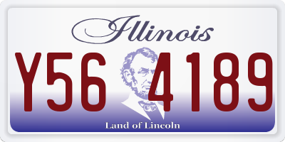 IL license plate Y564189