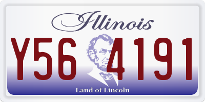 IL license plate Y564191