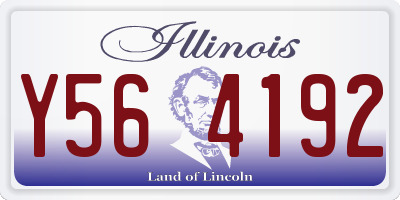 IL license plate Y564192