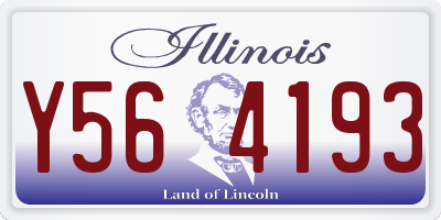 IL license plate Y564193