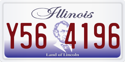 IL license plate Y564196