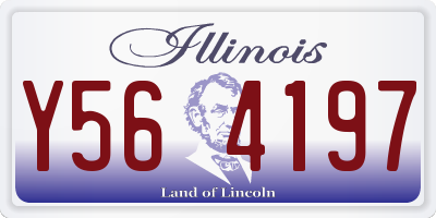 IL license plate Y564197