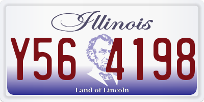 IL license plate Y564198