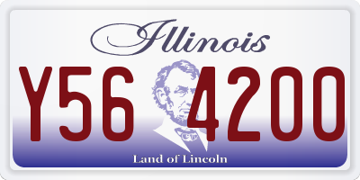 IL license plate Y564200