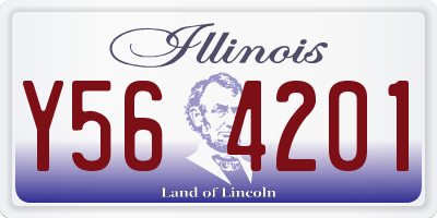 IL license plate Y564201