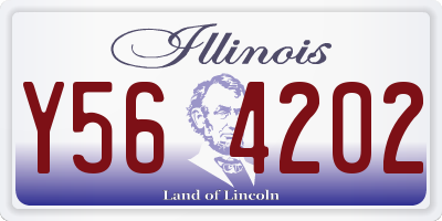IL license plate Y564202