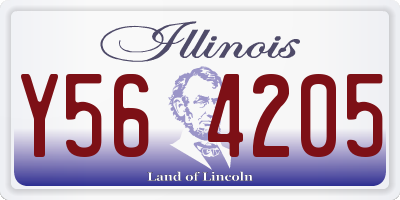 IL license plate Y564205