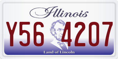 IL license plate Y564207