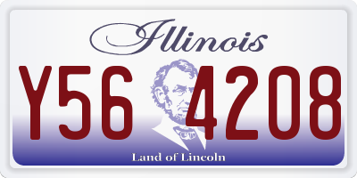 IL license plate Y564208