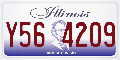 IL license plate Y564209