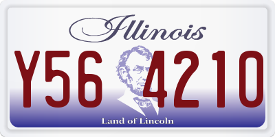 IL license plate Y564210