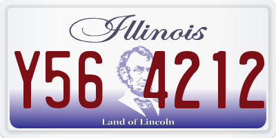 IL license plate Y564212