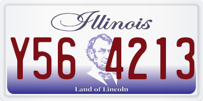 IL license plate Y564213