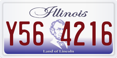 IL license plate Y564216