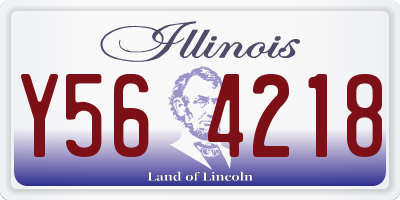 IL license plate Y564218