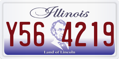 IL license plate Y564219