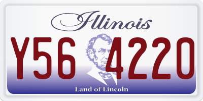 IL license plate Y564220