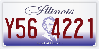 IL license plate Y564221
