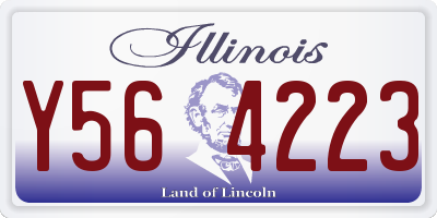 IL license plate Y564223