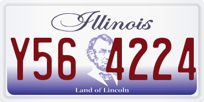 IL license plate Y564224