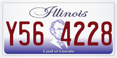 IL license plate Y564228