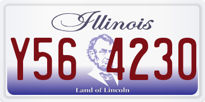 IL license plate Y564230