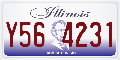IL license plate Y564231