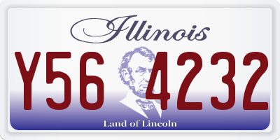 IL license plate Y564232
