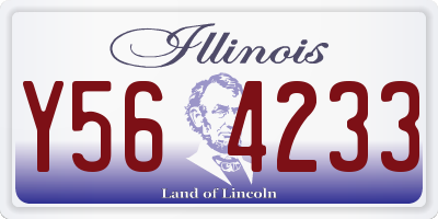 IL license plate Y564233