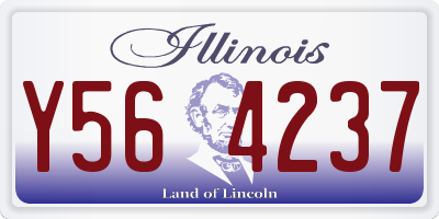 IL license plate Y564237