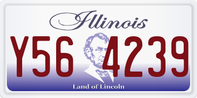 IL license plate Y564239